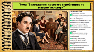 Зародження масового виробництва та масової культури. Всесвітня історія. 9 клас. НУШ (2026). До підручника Щупак І. та ін.