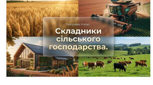9 клас. Презентація "Складники сільського господарства" НУШ