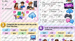 FULL BLAST 6   UNIT 1d    Worksheet “Free Time” — Vocabulary Test