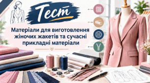 Матеріали для виготовлення жіночих жакетів та сучасні прикладні матеріали