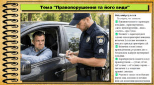 Правопорушення та його види. Правознавство. 9 клас. НУШ (2026). До підручника Берендеєв С. та ін.