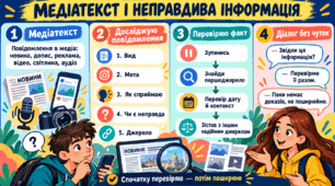 РМ № 3. Поняття про медіатекст. Неправдива інформація. Складання та розігрування діалогів відповідно до ситуації спілкування