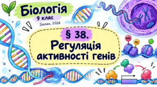 Регуляція активності генів. Презентація, інфографіка, робочий аркуш