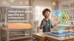 Зведення двох дробів до спільного знаменника