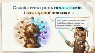 🐱📚 Стилістична роль неологізмів і застарілої лексики. Українська мова, 11 клас ✨