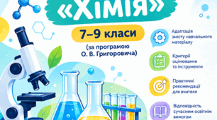 Комплект документації (Додаток 4): адаптація змісту та оцінювання з предмета «Хімія» (7–9 класи, за програмою О. В. Григоровича)