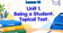 Form 11. Lesson 14. Final Topical Test. Unit 1. Being a Student.