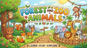 Forest and Zoo Animals - комплект заняття з англійської для дошкільнят/за прогр. МАС Гунько С.В.