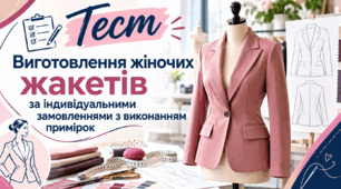Виготовлення жіночих жакетів за індивідуальними замовленнями з виконанням примірок