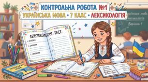 КР № 1. Лексикологія. УМ. 7 клас. Інтелект.