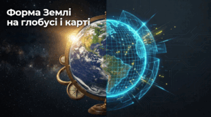 Форма Землі на глобусі і карті