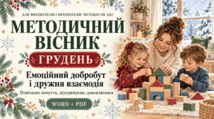 Методичний вісник ЗДО «Грудень». Емоційний добробут і дружня взаємодія