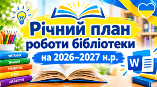 Річний план роботи бібліотеки на 2026–2027 навчальний рік