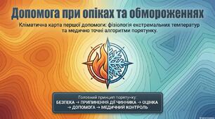 Презентація "Допомога при опіках та обмороженнях"