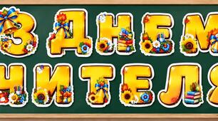Розтяжка "З Днем Учителя!"