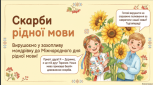 В Міжнародний день рідної мови - з Тарасиком і Софійкою.