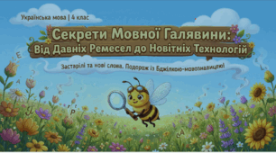 Тема . Секрети Мовної Галявини.  Урок української мови 4 кл