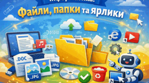 Операції над файлами, папками та ярликами (5 клас)