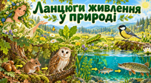 Ілюстрації "Ланцюги живлення у природі"