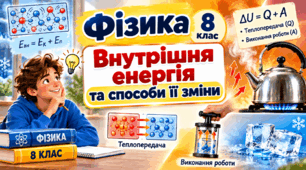 Внутрішня енергія та способи її зміни  ФІЗИКА 8  клас