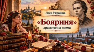 9 клас НУШ Драматургія Лесі Українки. Жанрові особливості драматичної поеми «Бояриня». ТЛ: драматична поема.