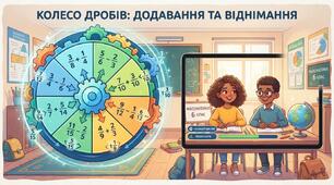 Колесо дробів: додавання та віднімання