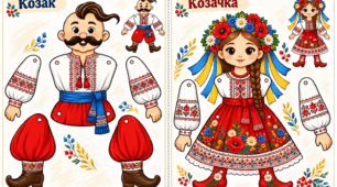 Лялька-дергунчик. До дня козацтва.