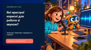 Які пристрої будуть корисними для роботи зі звуком?