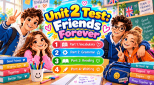 Контрольна робота "Friends Forever. Unit 2" - 8 клас НУШ (Карпюк)