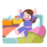Little girl stretch: векторна графіка, зображення, Little girl stretch малюнки | Скачати з DepositPhotos