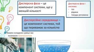 Дисперсні системи 9 клас нуш