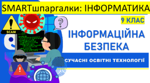 SMARTшпаргалки | Інформатика 9 клас. Інформаційна безпека | 18 візуальних підказок