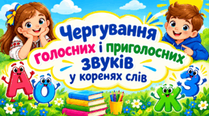 Чергування голосних і приголосних звуків (4 клас)