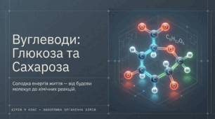 Вуглеводи: глюкоза, сахароза. Якісна реакція на глюкозу