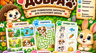 Розвивальний комплект 🐾 «Лапки добра»