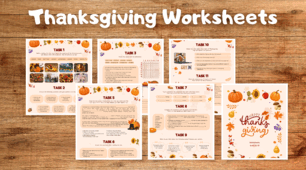 Thanksgiving Worksheets A2–B1 | Робочі аркуші до Дня подяки
