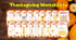 Thanksgiving Day Worksheets A0–A1 | 20 робочих аркушів до Дня подяки