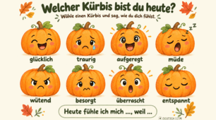 Затишна осіння розробка Welcher Kürbis bist du heute?