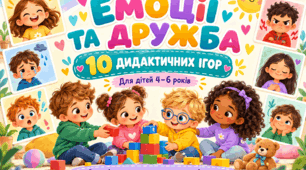 «Емоції та дружба» — комплект із 10 дидактичних ігор для дітей 4–6 років
