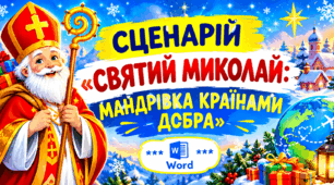 🎅СЦЕНАРІЙ+ПРЕЗЕНТАЦІЯ «СВЯТИЙ МИКОЛАЙ: МАНДРІВКА КРАЇНАМИ ДОБРА» 2026. НОВИНКА