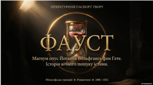 "Фауст" Літературний паспорт твору