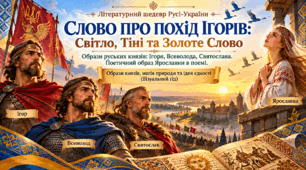 Слово про похід Ігорів. Образи руських князів: Ігоря, Всеволода, Святослава.  Поетичний образ Ярославни в поемі