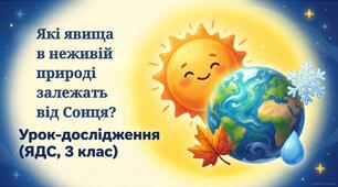 Презентація «Які явища в неживій природі залежать від Сонця?» ЯДС, Ірина Грущинська, Зоя Хитра, 3 клас