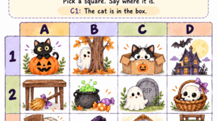 Halloween Mini Battle Grid - Speaking Cards