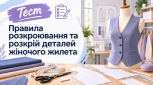 Правила розкроювання та розкрій деталей жіночого жилета