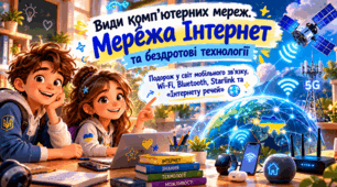 5 клас (Коршунова) Види комп’ютерних мереж. Мережа Інтернет.