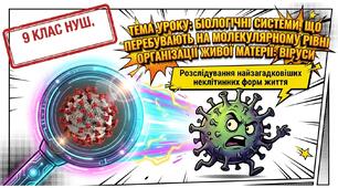 Презентація "Біологічні системи, що перебувають на молекулярному рівні організації живої матерії: віруси" 9 клас НУШ