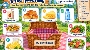 🧺 Super Minds 4 — Unit 2 “The Picnic” | Interactive Vocabulary Trainer