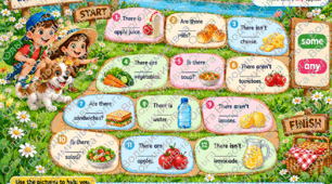 🎯 Super Minds 4 — Unit 2 “The Picnic” | Some or Any — Grammar Game