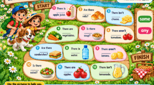 🎮 Super Minds 4 — Unit 2 “The Picnic” | Some / Any Grammar Trainer